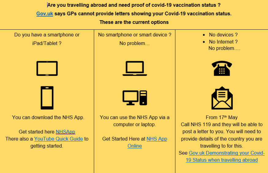 How to get proof of your COVID19 vaccination status